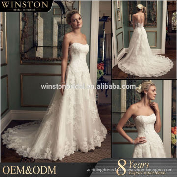 New Design Custom Made beading crystal sexy mermaid wedding dresses